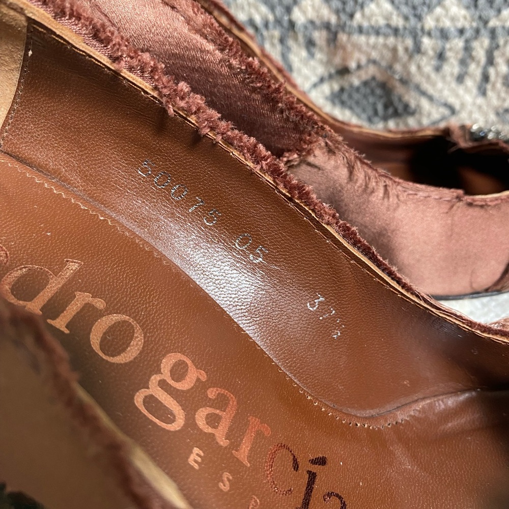 {Pedro Garcia} Satin and Swarovski Crystal Heels - Picture 9 of 11